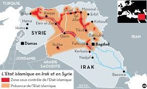 carte de l'Etat islamique