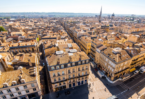 Bordeaux, vue aérienne